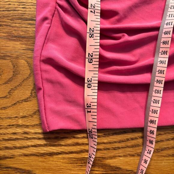 Better Be Hot Pink Bodycon Knee Length Sleeveless Dress Size S - Picture 10 of 11